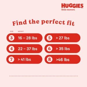 Huggies Size 5 Diapers, Little Movers Baby Diapers, Size 5 (27+ lbs), 132 Count (2 Packs of 66), Packaging May Vary